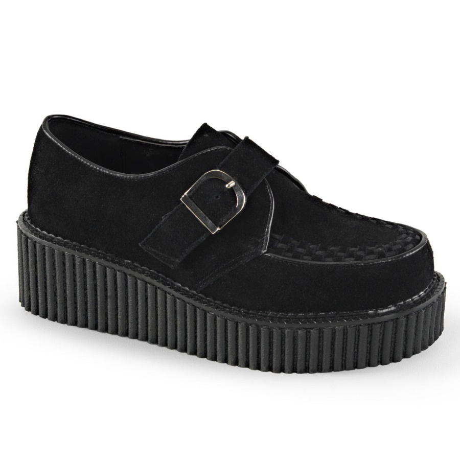 creeper_118_black_vegan_suede_demonia.jpg Creeper-118 Black Vegan Suede Demonia - Image 1