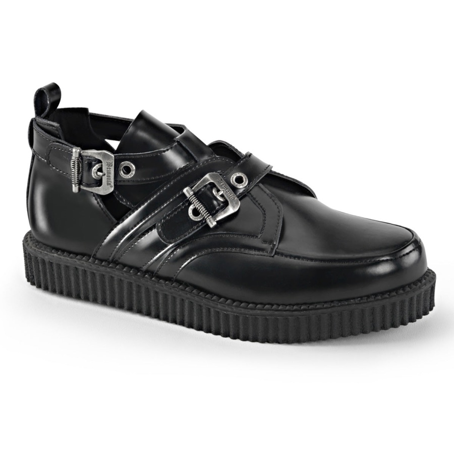 creeper_615_demonia_black_leather.jpg Creeper-615 Demonia Black Leather - Image 1
