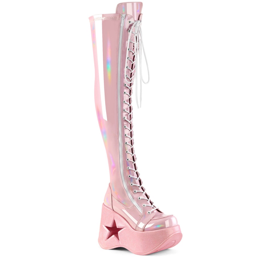 demonia_baby_pink_stretch_holo_dynamite_300.jpg Demonia Baby Pink Stretch Holo Dynamite-300 - Image 1