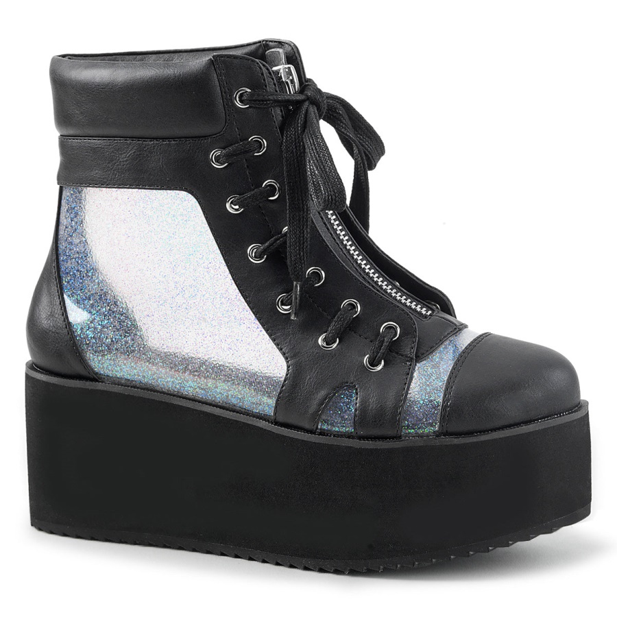 demonia_clear_hologram_t_faux_leather_grip_102.jpg Demonia Clear Hologram T Faux Leather Grip-102 - Image 1