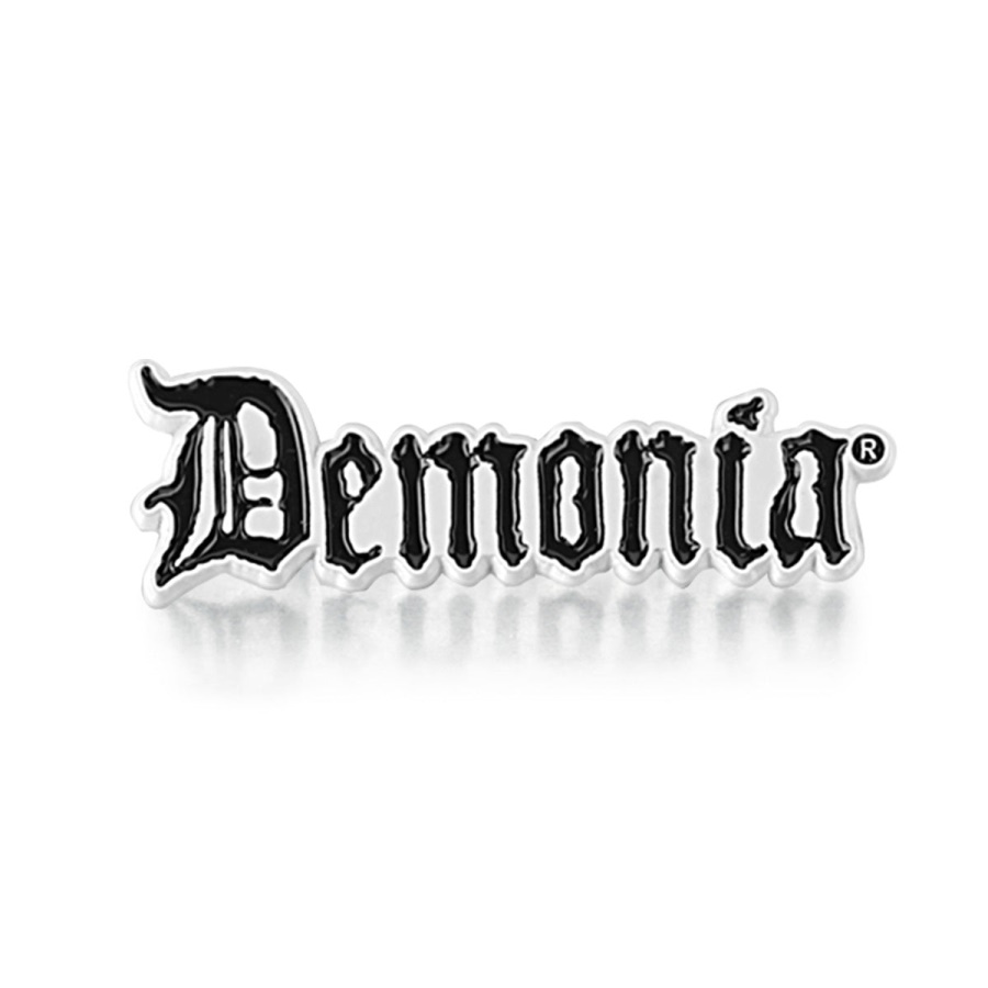 demonia_logo_enamel_pin_black_demonia.jpg Demonia Logo Enamel Pin Black Demonia - Image 1