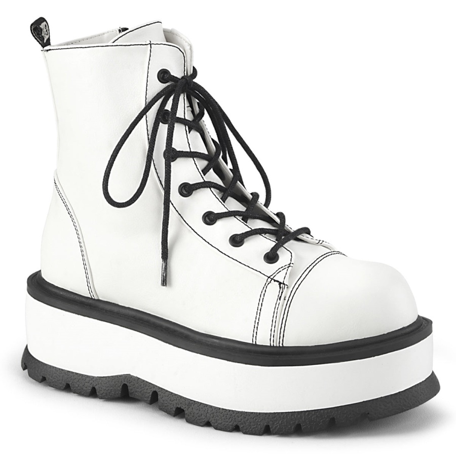 demonia_white_vegan_leather_slacker_55.jpg Demonia White Vegan Leather Slacker-55 - Image 1