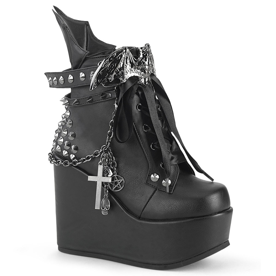 poison_107_demonia_black_vegan_leather.jpg Poison-107 Demonia Black Vegan Leather - Image 1