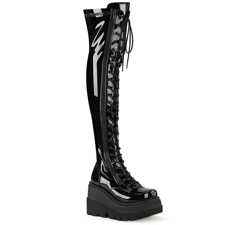 shaker_374_demonia_black_stretch_patent.jpg Shaker-374 Demonia Black Stretch Patent - Image 1