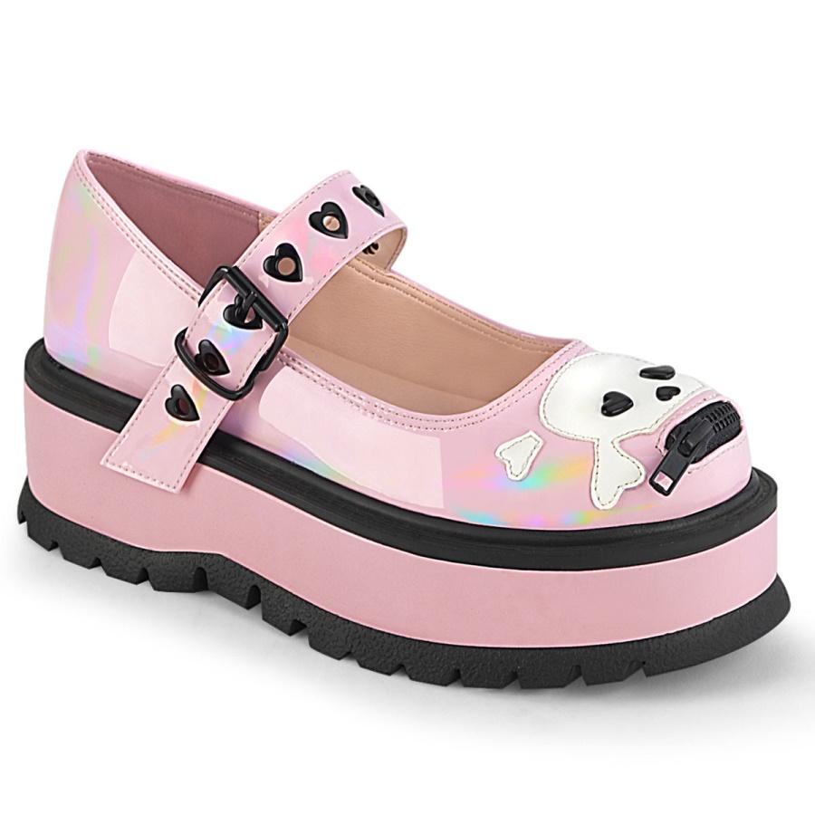 slacker_27_baby_pink_hologram_demonia.jpg Slacker-27 Baby Pink Hologram Demonia - Image 1