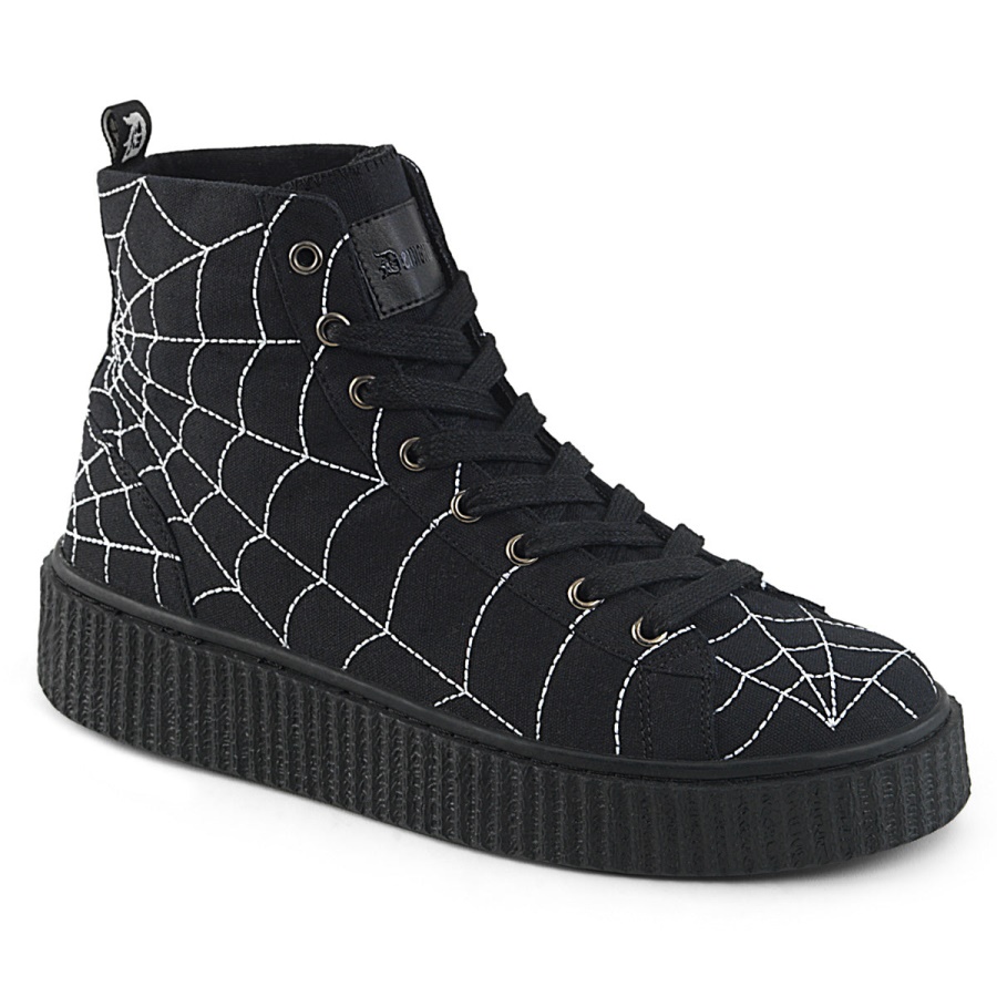 sneeker_250_black_canvas_demonia.jpg Sneeker-250 Black Canvas Demonia - Image 1