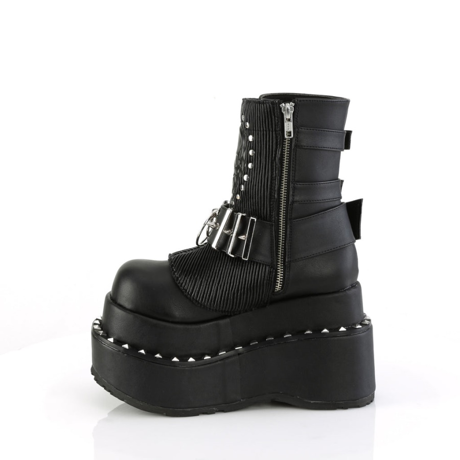 Bear-150 Demonia Black Vegan Leather