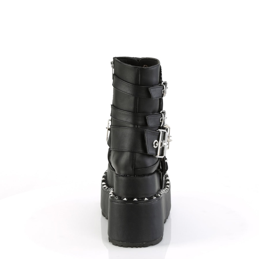 Bear-150 Demonia Black Vegan Leather