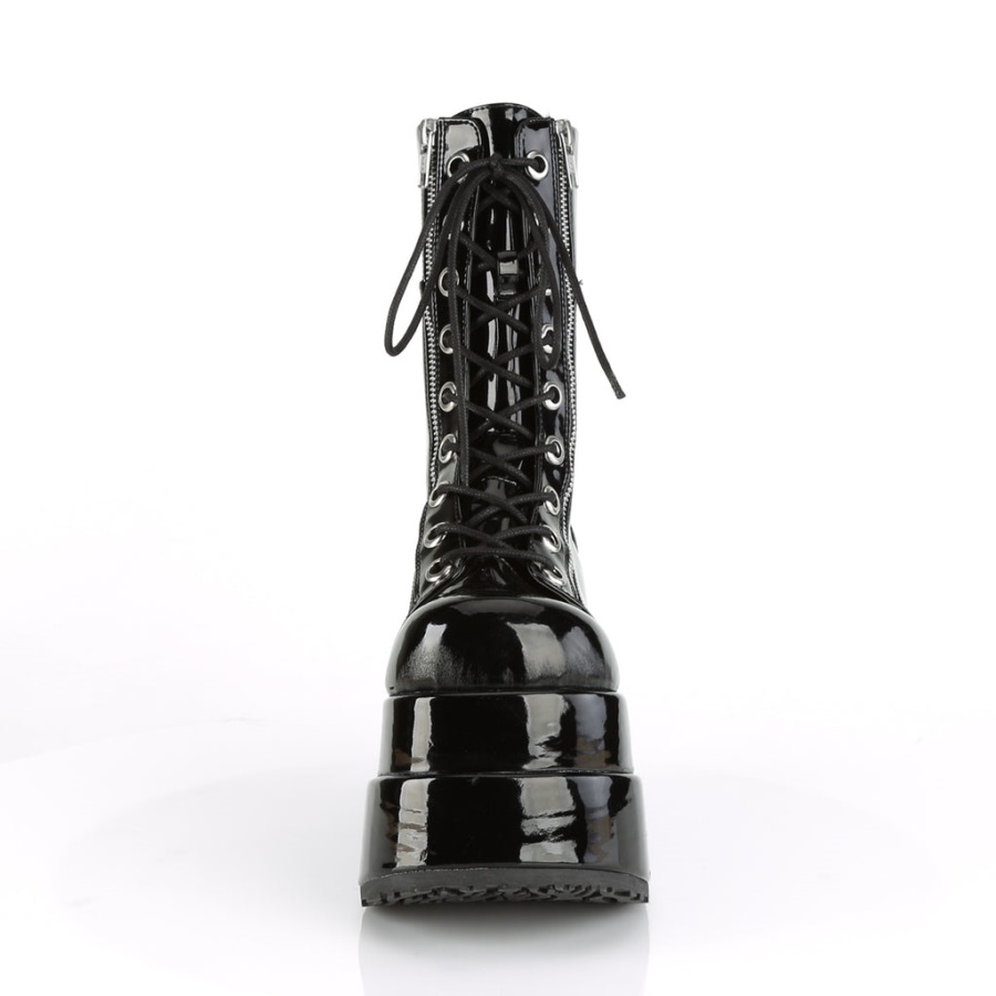 Bear-265 Black Patent Demonia