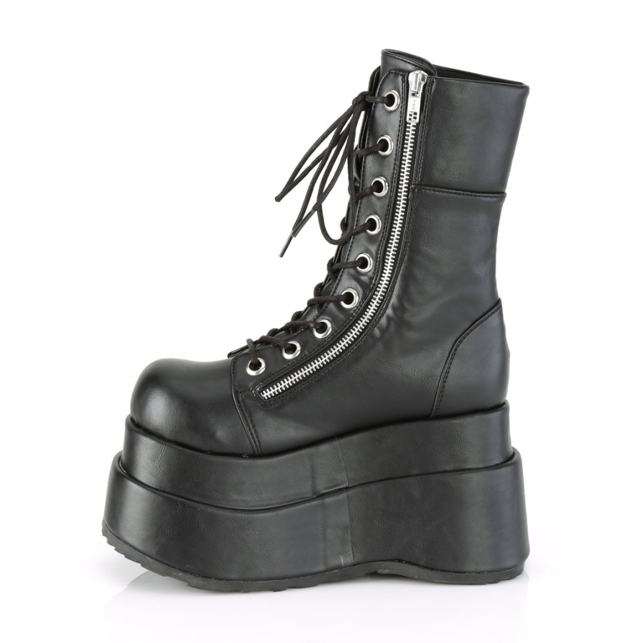 Bear-265 Demonia Black Vegan Leather