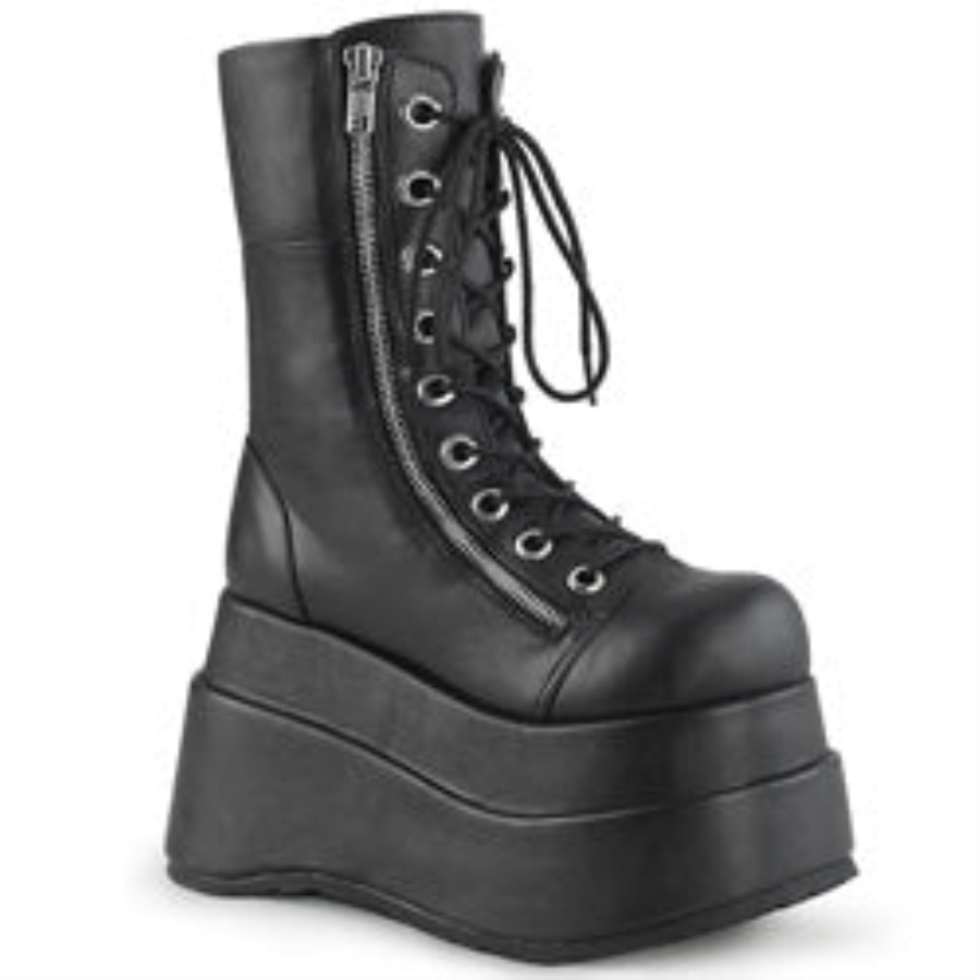 Bear-265 Demonia Black Vegan Leather