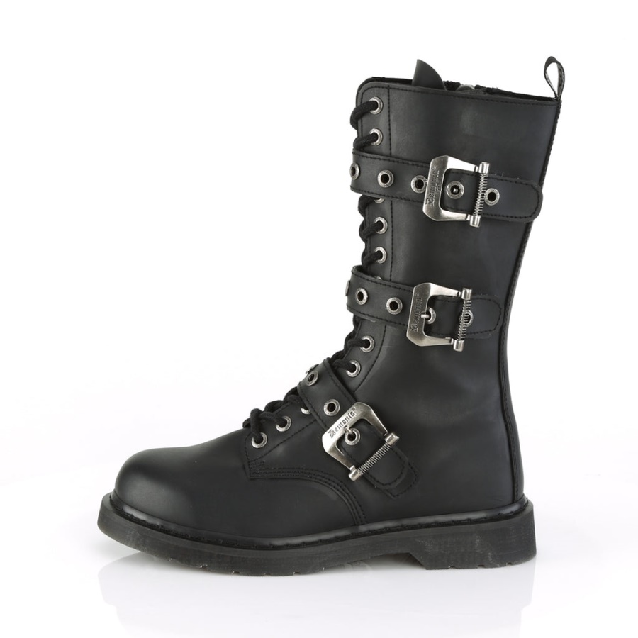 Bolt-330 Demonia Black Vegan Leather