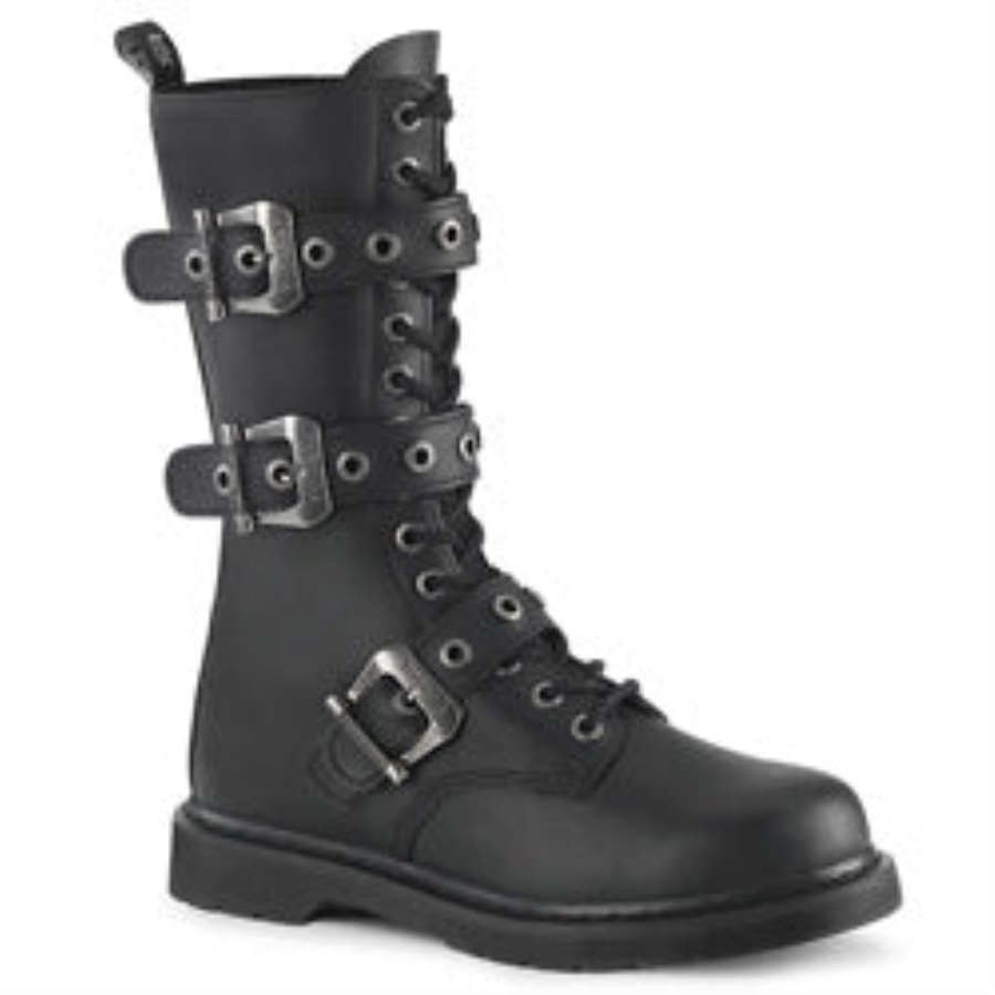 Bolt-330 Demonia Black Vegan Leather