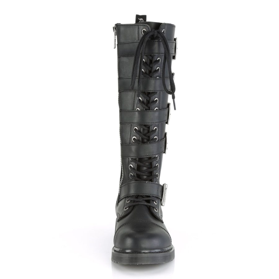 Bolt-425 Demonia Black Vegan Leather