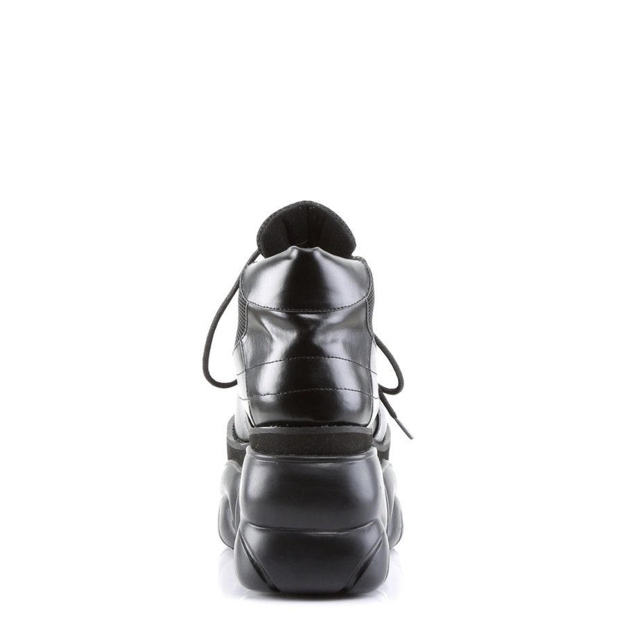 Boxer-01 Demonia Black Vegan Leather