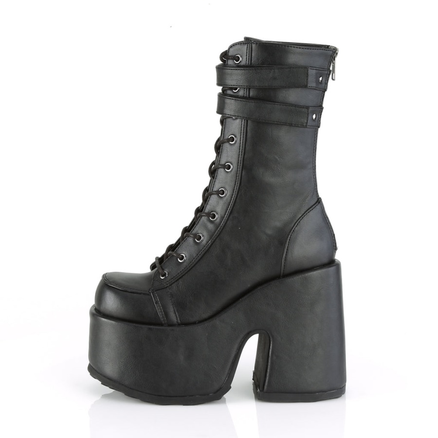 Camel-250 Demonia Black Vegan Leather
