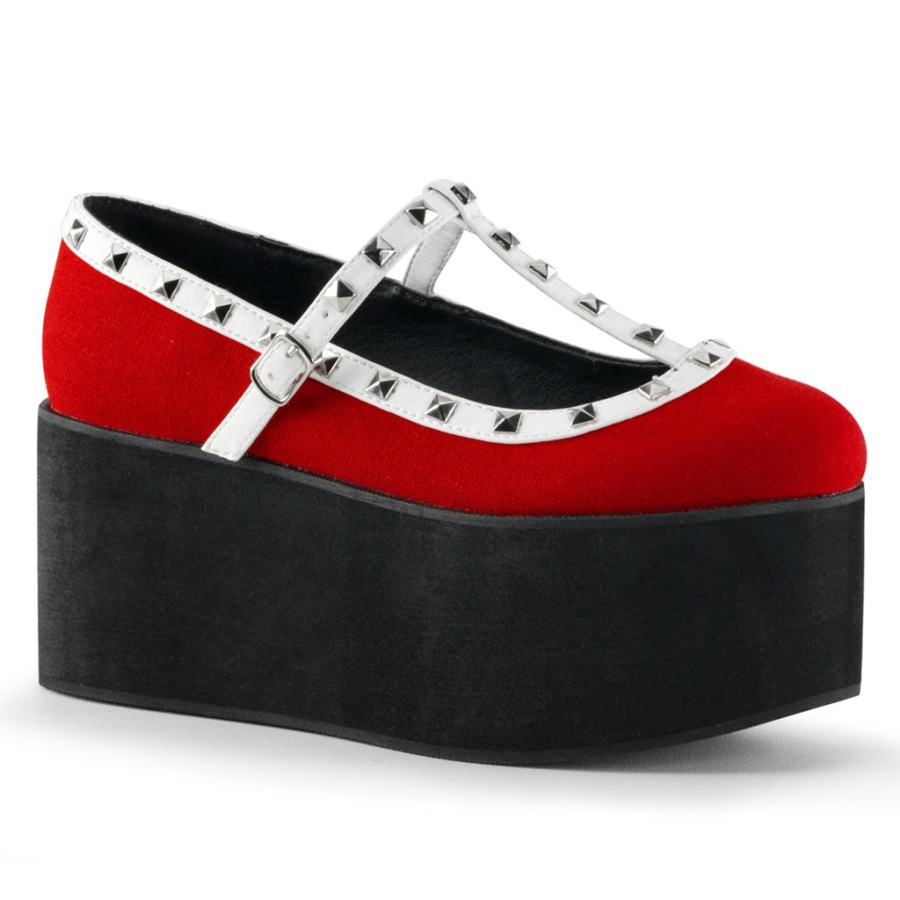 Click-07 Demonia Red Canvas-Black