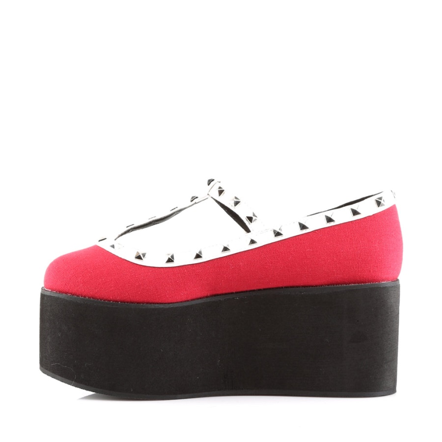 Click-07 Demonia Red Canvas-Black