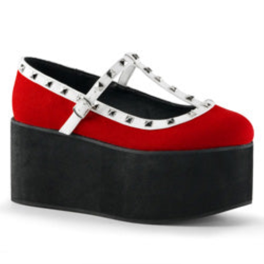 Click-07 Demonia Red Canvas-Black