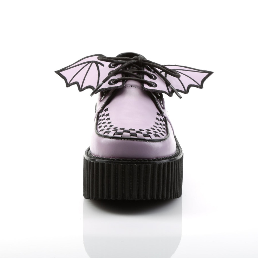 Creeper-205 Demonia Lavender Vegan Leather