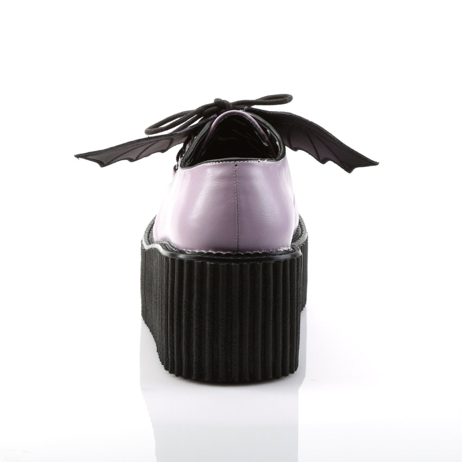 Creeper-205 Demonia Lavender Vegan Leather