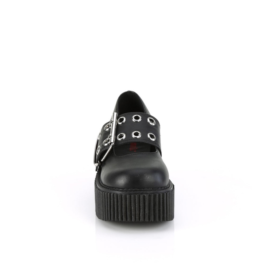 Creeper-230 Black Vegan Leather Demonia