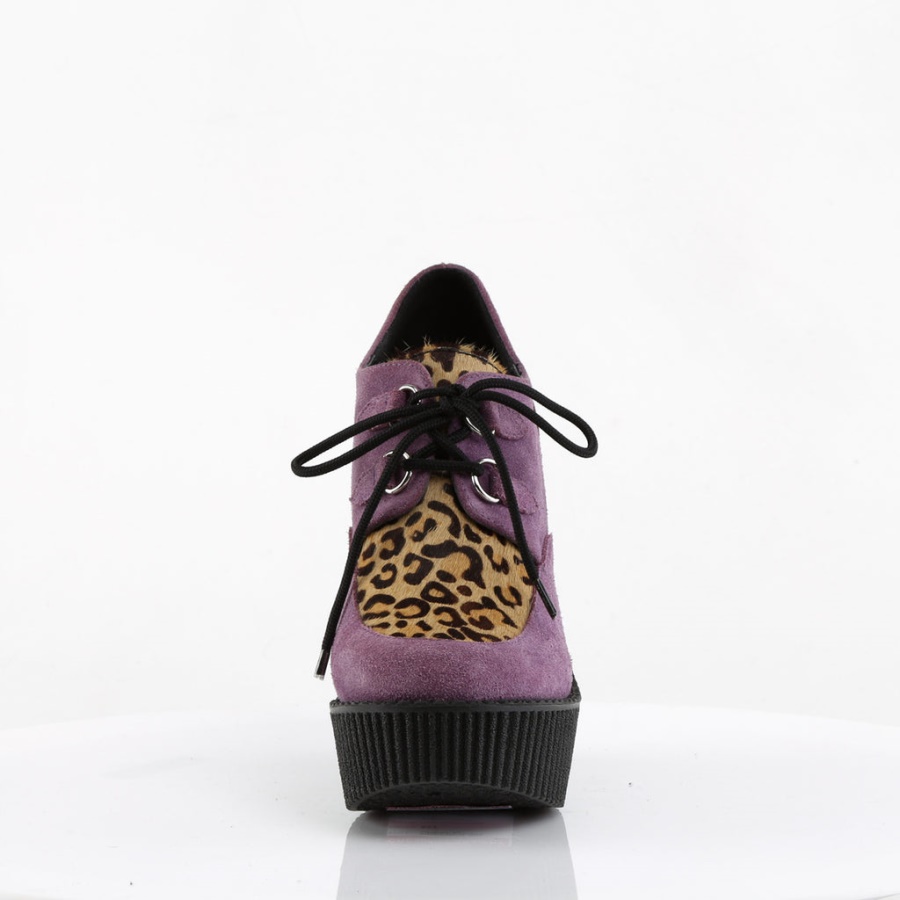 Creeper-304 Purple Vegan Suede-Animal Demonia