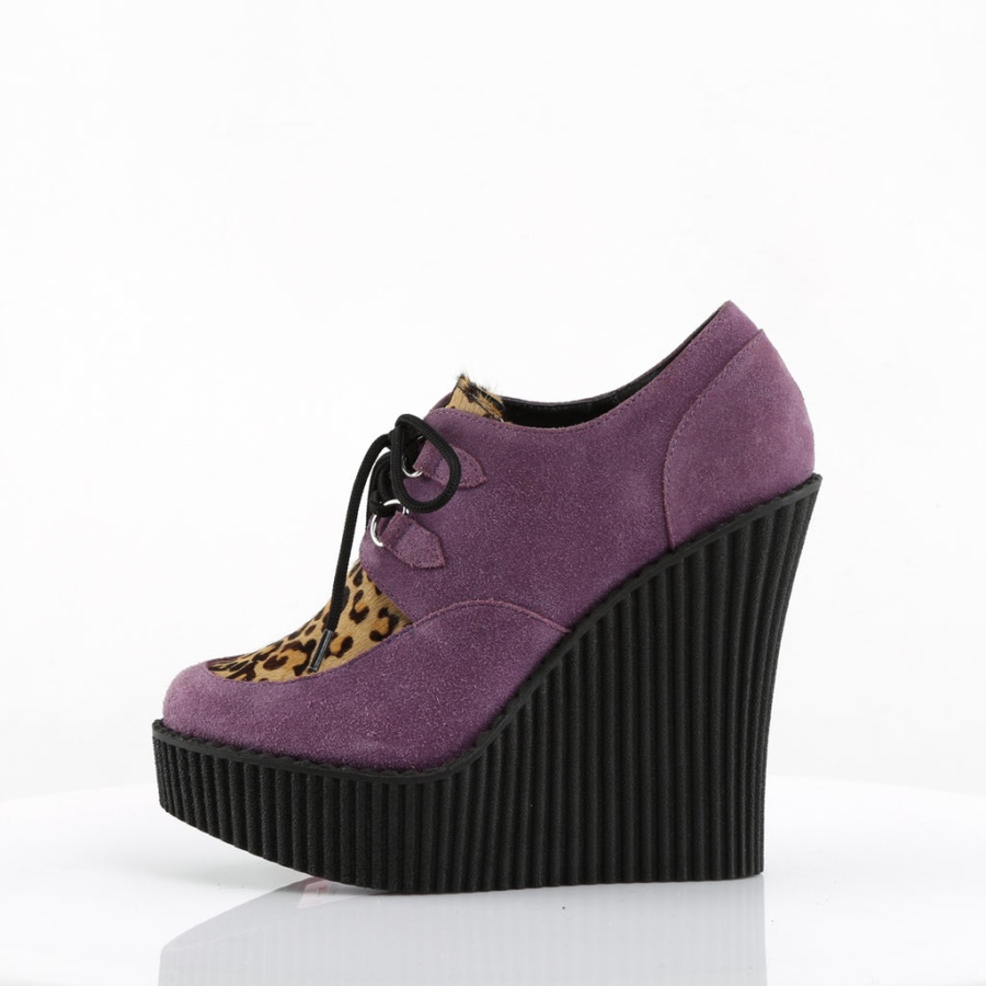 Creeper-304 Purple Vegan Suede-Animal Demonia
