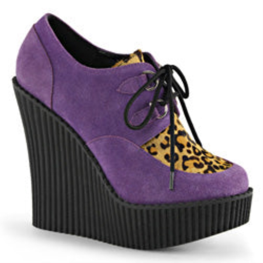 Creeper-304 Purple Vegan Suede-Animal Demonia