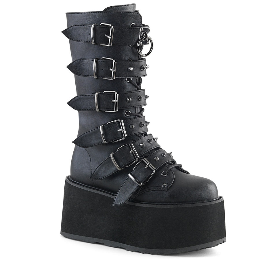Damned-225 Black Vegan Leather Demonia