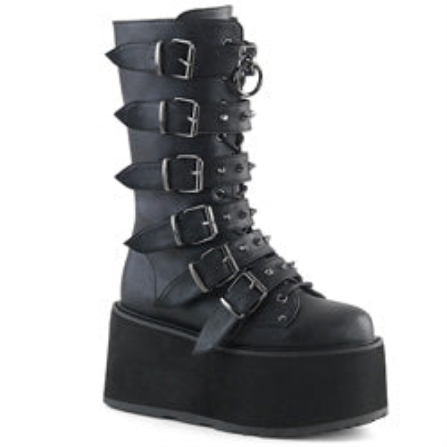 Damned-225 Black Vegan Leather Demonia