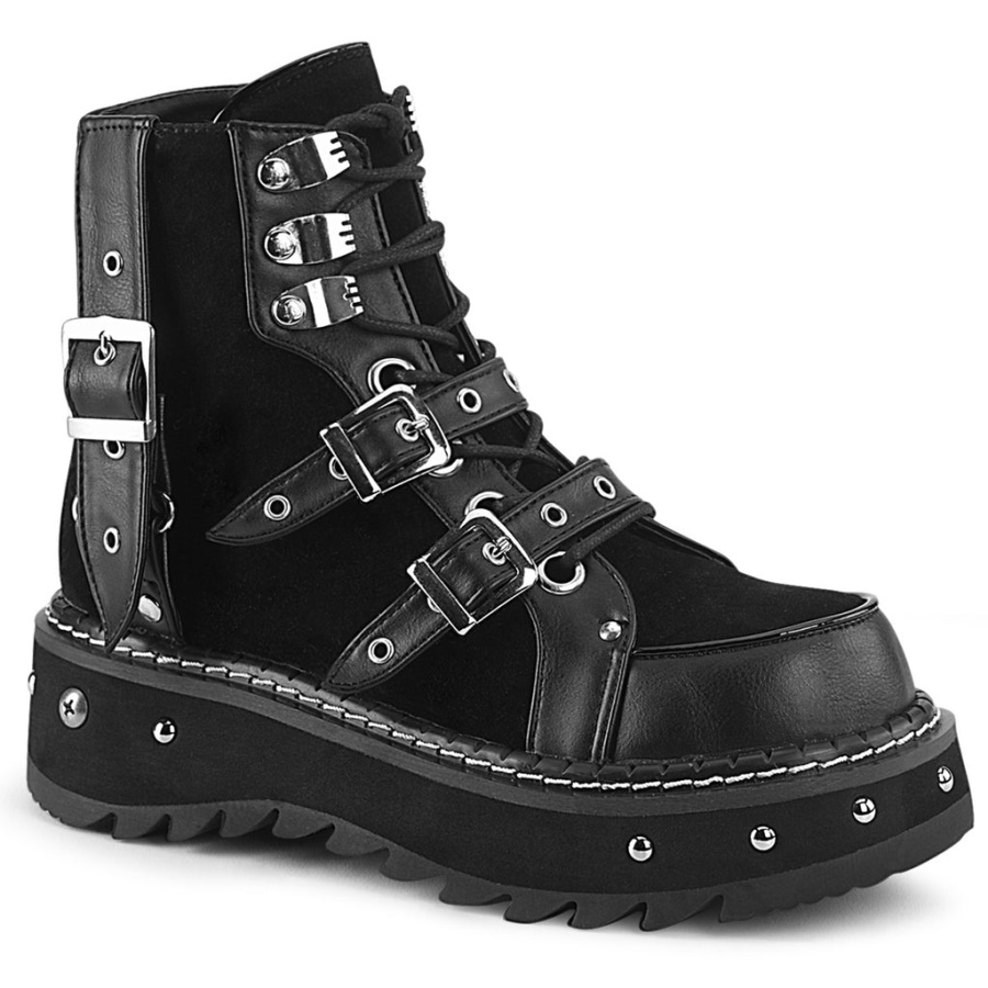 Demonia Black Patent Dolly-50