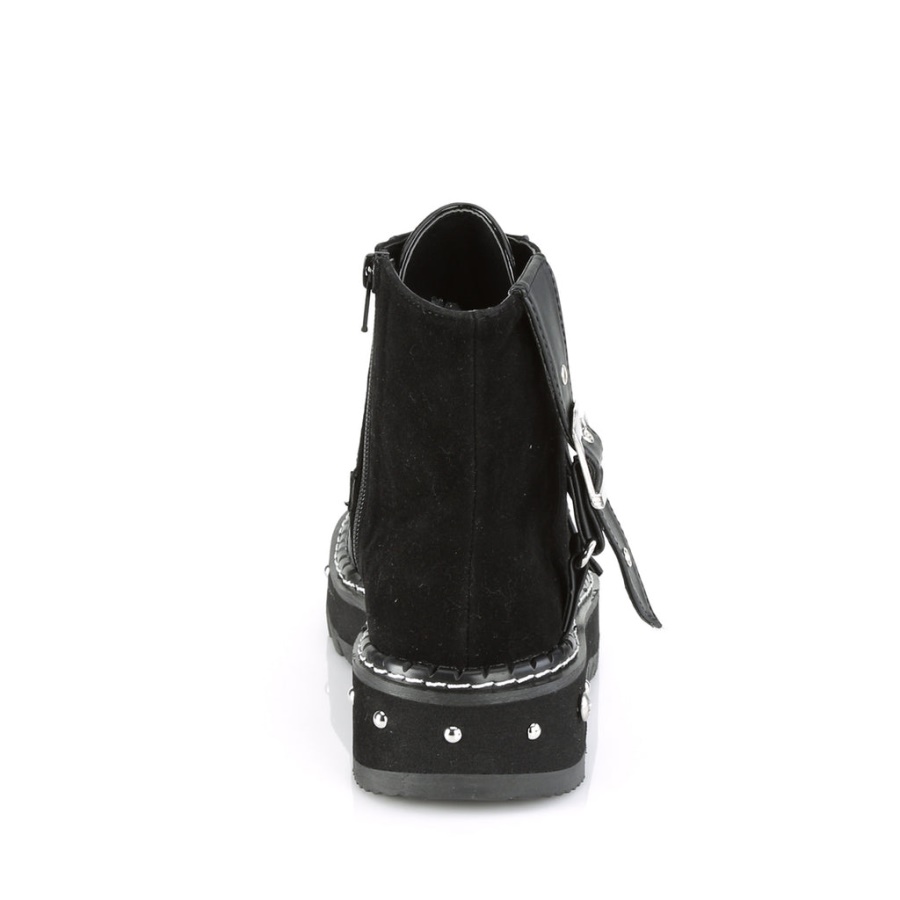 Demonia Black Patent Void-50