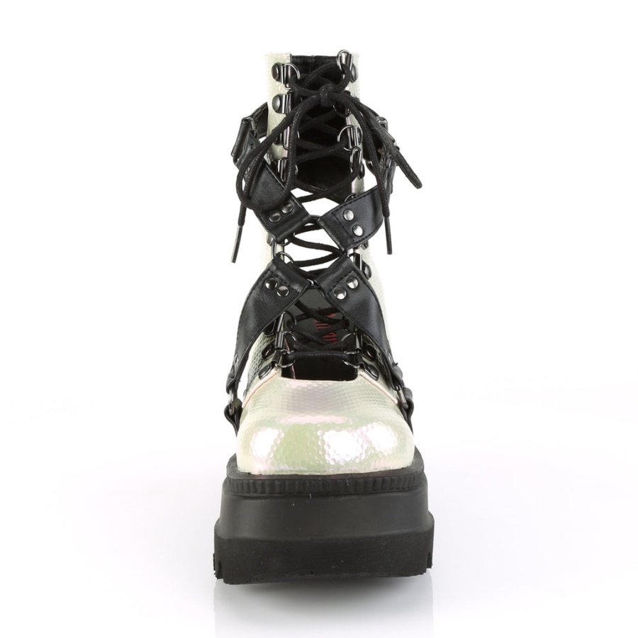 Demonia Black Vegan Leather Bolt-100