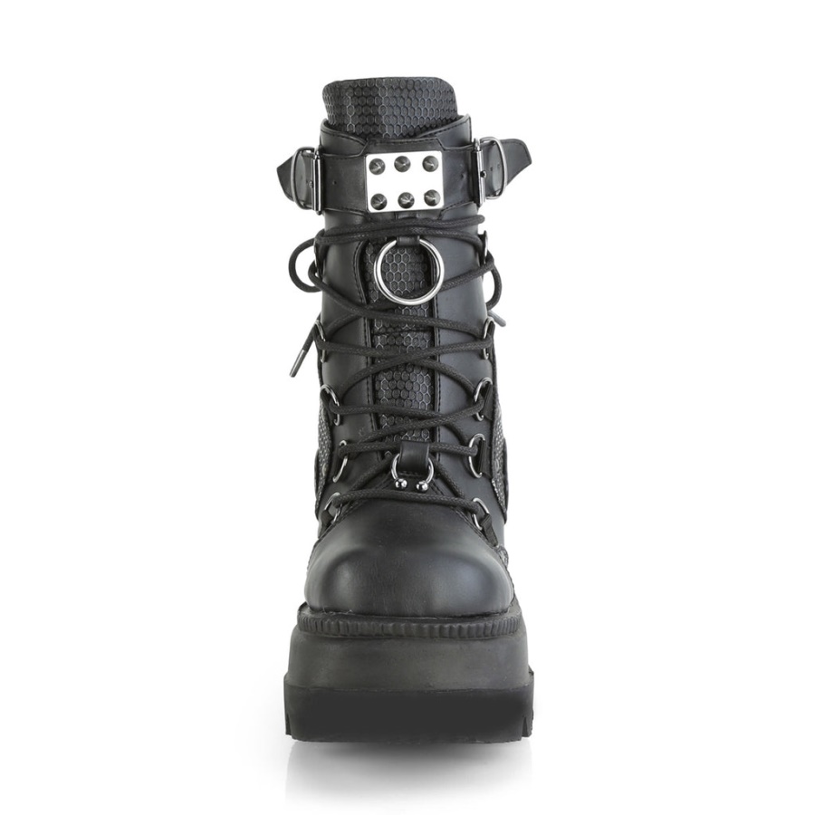 Demonia Black Vegan Leather Dank-101
