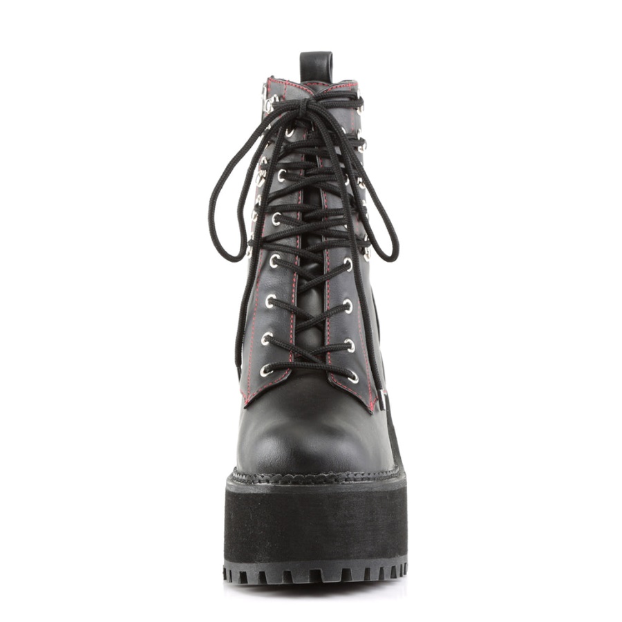 Demonia Black Vegan Leather Funn-12