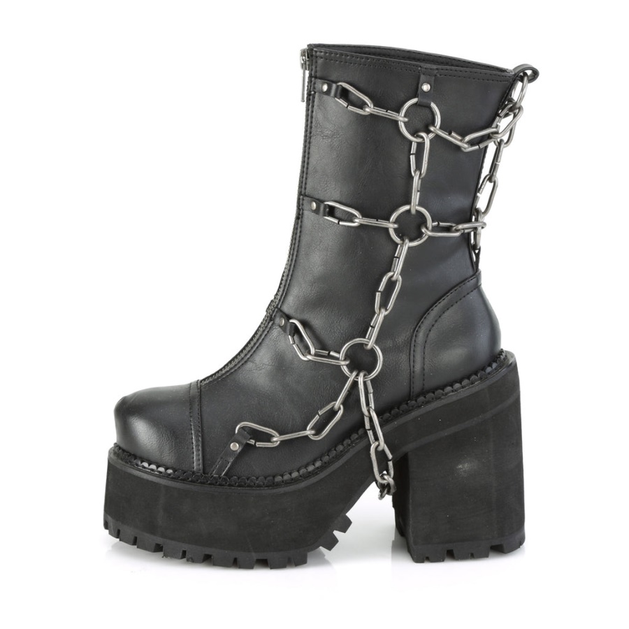 Demonia Black Vegan Leather Funn-15