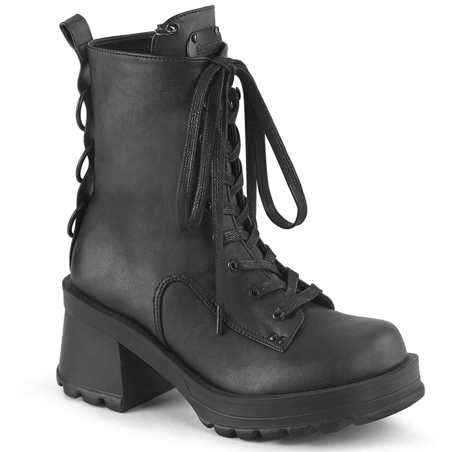 Demonia Black Vegan Leather Funn-29