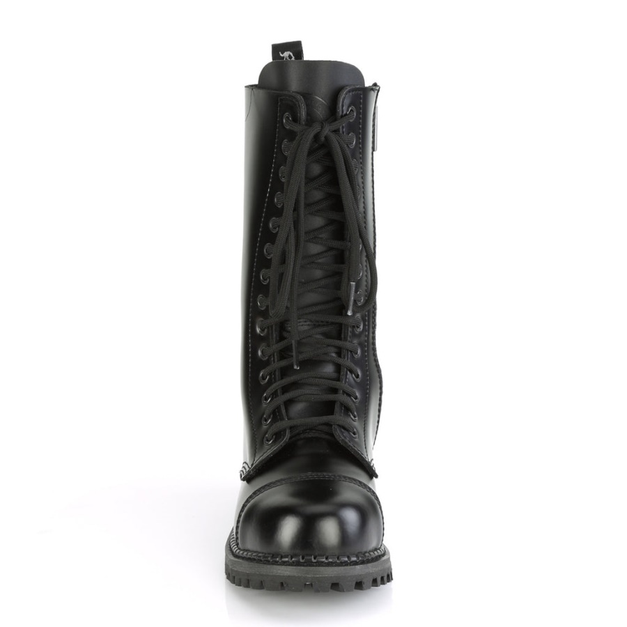 Demonia Black Vegan Leather Gravedigger-255