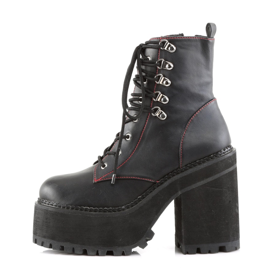 Demonia Black Vegan Leather Kera-12