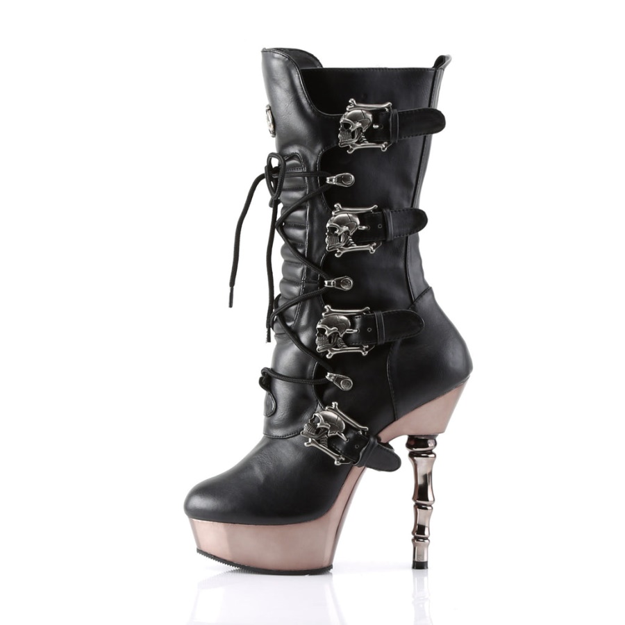 Demonia Black Vegan Leather Trashville-250