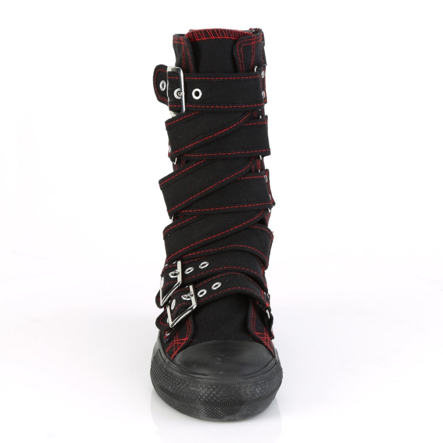 Deviant-207 Demonia Black Canvas-Red