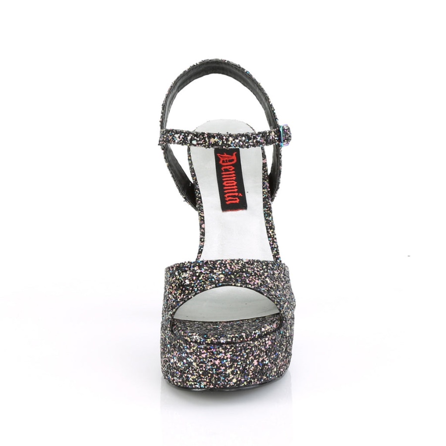 Dolly-09 Demonia Black Multi Glitter