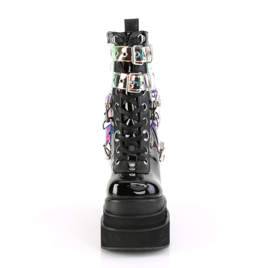 Eternal-115 Demonia Black Vegan Leather