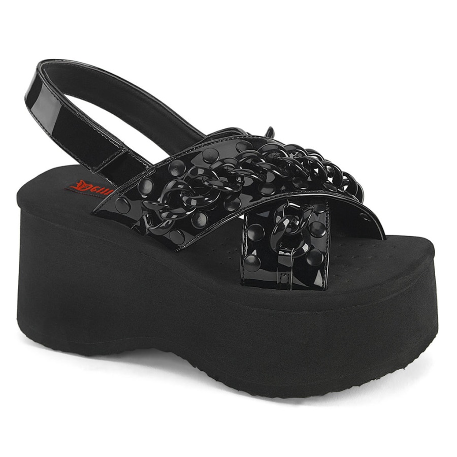 Funn-12 Demonia Black Patent