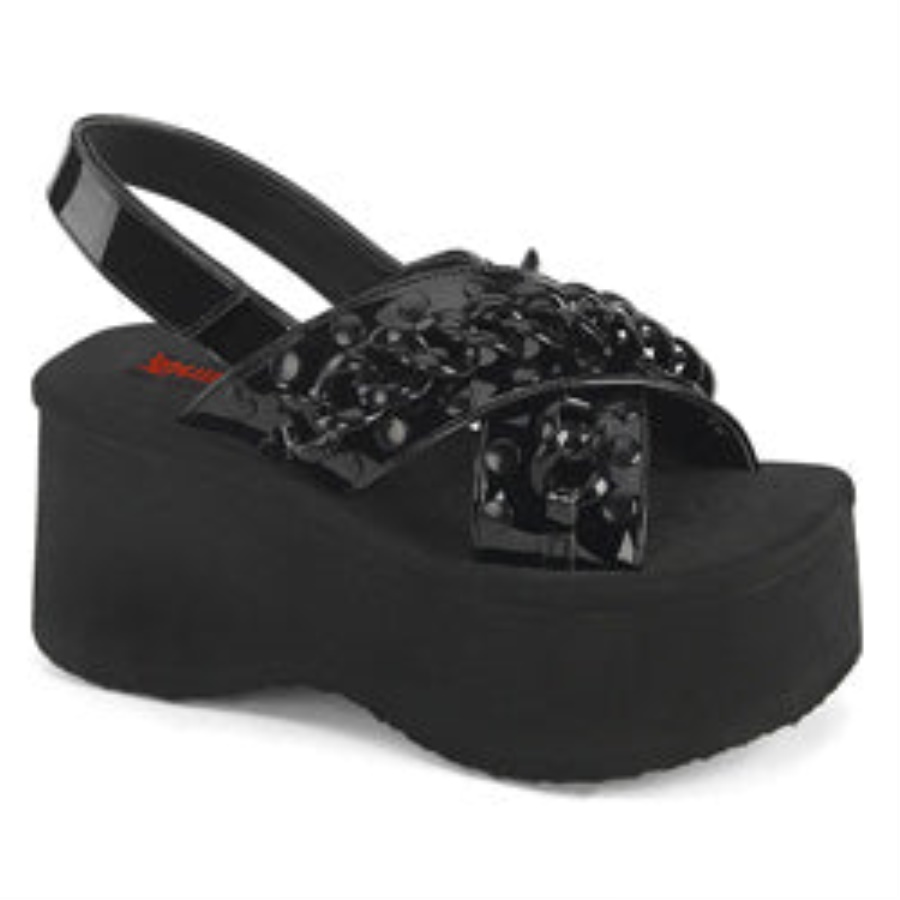 Funn-12 Demonia Black Patent