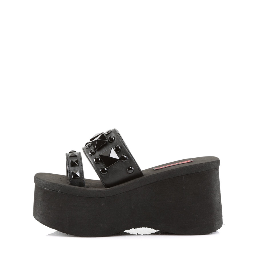 Funn-18 Demonia Black Vegan Leather