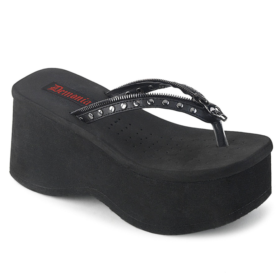 Funn-33 Demonia Black Vegan Leather