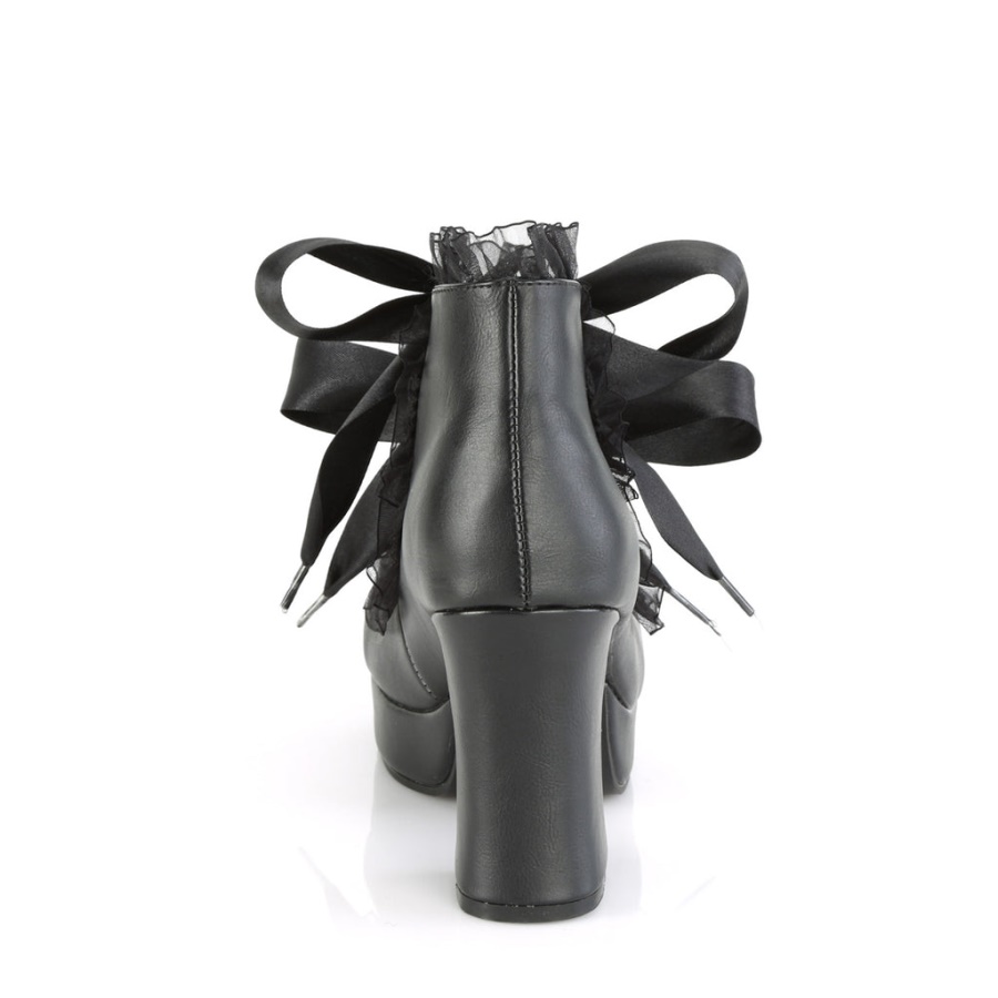Gothika-53 Demonia Black Vegan Leather