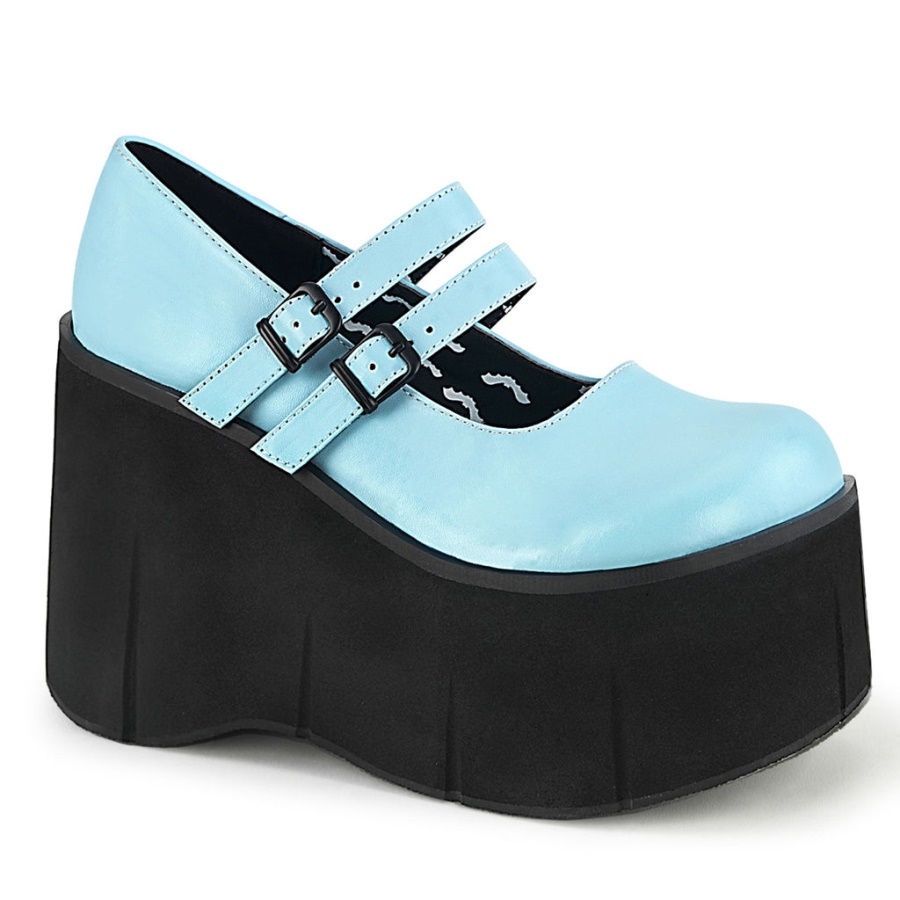 Kera-08 Demonia Baby Blue Vegan Leather